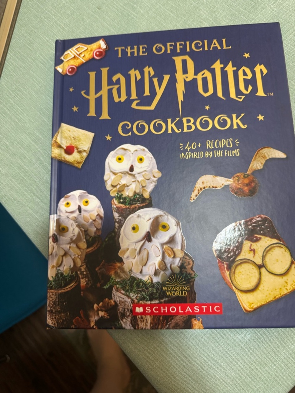 Scholastic Harry Potter Cookbook - Navy Blue & Gold Cover